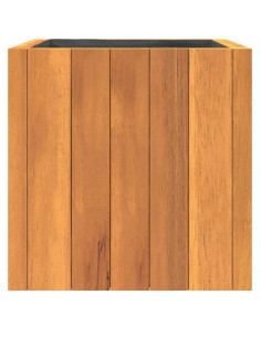 Fioriera da Giardino 25x25x25 cm in Legno Massello di Acacia