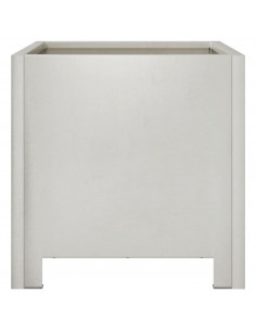 Fioriera da Giardino 30x30x30 cm in Acciaio Inossidabile