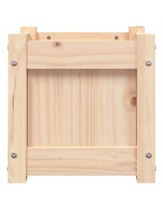 Fioriera da Giardino 31x31x31 cm in Legno Massello di Pino