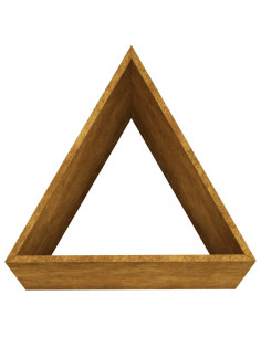 Fioriera da Giardino 40x34,5x75 cm in Acciaio Corten