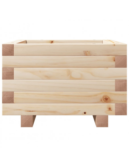 Fioriera da Giardino 40x40x26,5 cm in Legno Massello di Pino