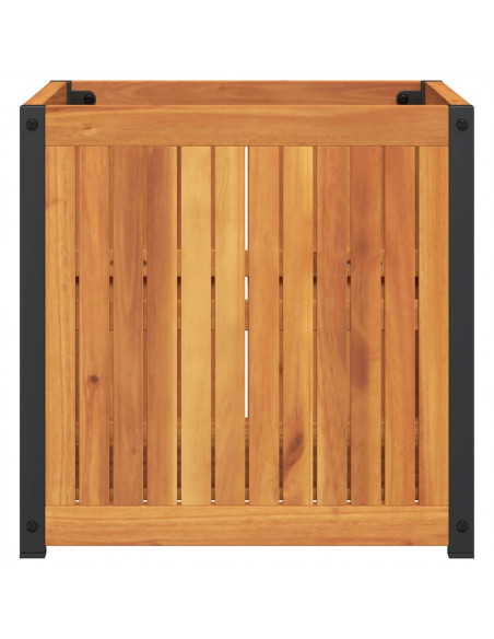 Fioriera da Giardino 45x45x44 cm in Legno Massello di Acacia