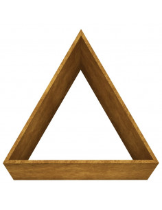 Fioriera da Giardino 50x43x75 cm in Acciaio Corten