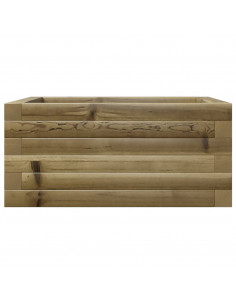Fioriera da Giardino 50x50x23 cm in Legno di Pino Impregnato