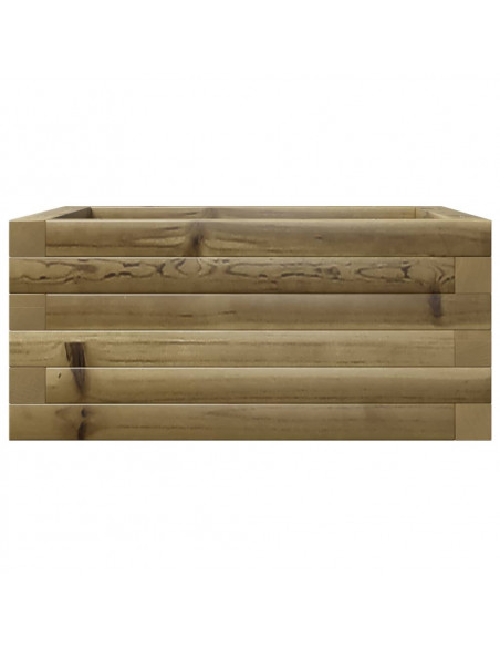 Fioriera da Giardino 50x50x23 cm in Legno di Pino Impregnato