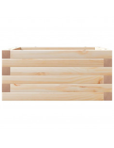Fioriera da Giardino 50x50x23 cm in Legno Massello di Pino
