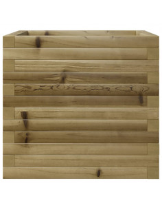 Fioriera da Giardino 50x50x46 cm in Legno di Pino Impregnato