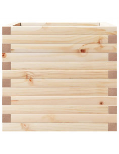 Fioriera da Giardino 50x50x46 cm in Legno Massello di Pino