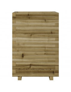 Fioriera da Giardino 50x50x72 cm in Legno di Pino Impregnato