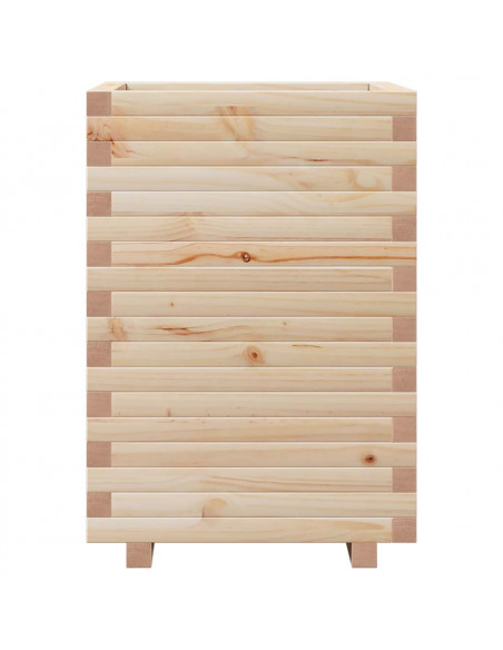 Fioriera da Giardino 50x50x72 cm in Legno Massello di Pino