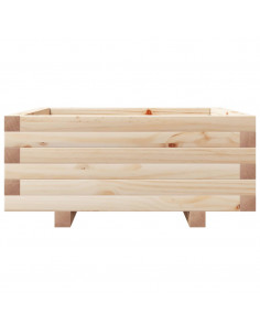 Fioriera da Giardino 60x60x26,5 cm in Legno Massello di Pino