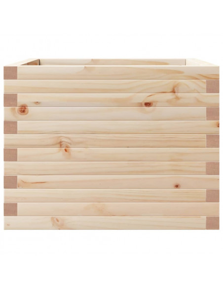 Fioriera da Giardino 60x60x46 cm in Legno Massello di Pino