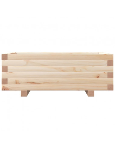 Fioriera da Giardino 70x40x26,5 cm in Legno Massello di Pino