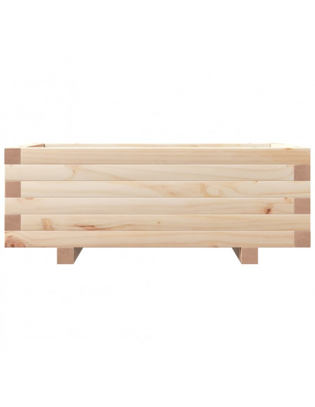 Fioriera da Giardino 70x40x26,5 cm in Legno Massello di Pino