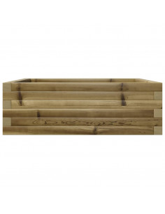 Fioriera da Giardino 70x70x23 cm in Legno di Pino Impregnato