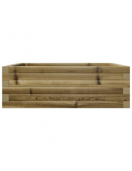 Fioriera da Giardino 70x70x23 cm in Legno di Pino Impregnato