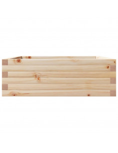 Fioriera da Giardino 70x70x23 cm in Legno Massello di Pino