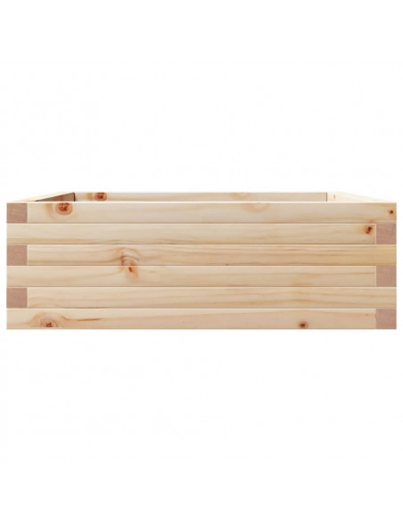 Fioriera da Giardino 70x70x23 cm in Legno Massello di Pino