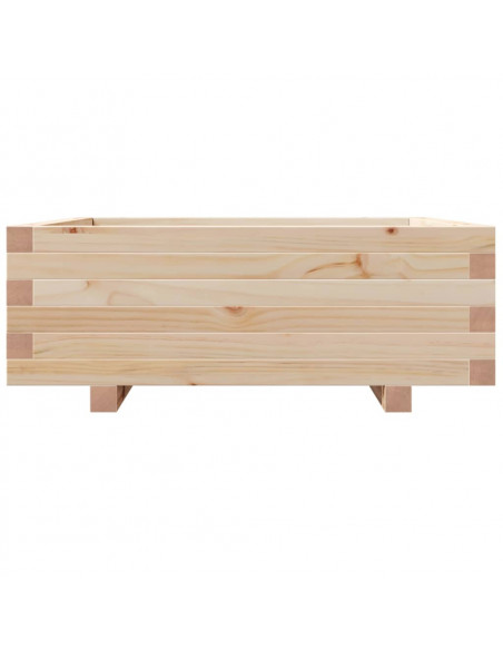 Fioriera da Giardino 70x70x26,5 cm in Legno Massello di Pino