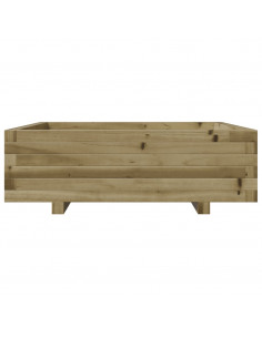 Fioriera da Giardino 80x80x26,5 cm in Legno di Pino Impregnato