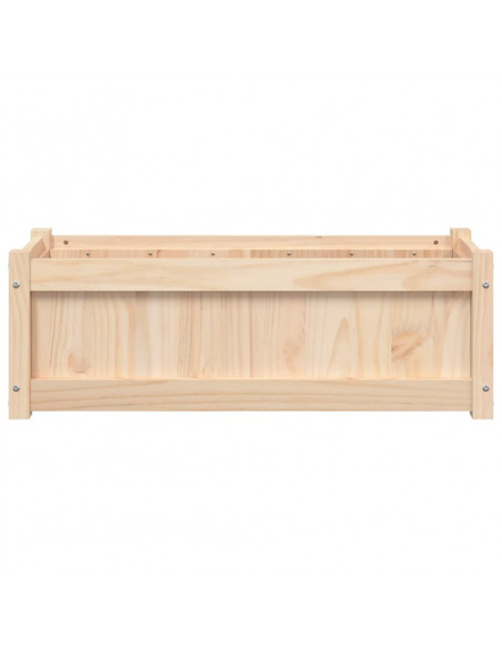 Fioriera da Giardino 90x31x31 cm in Legno Massello di Pino