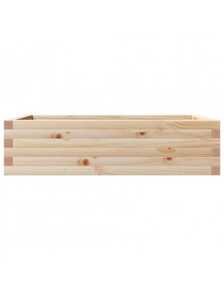 Fioriera da Giardino 90x60x23 cm in Legno Massello di Pino