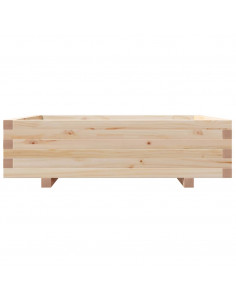Fioriera da Giardino 90x90x26,5 cm in Legno Massello di Pino