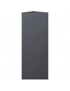 Fioriera da Giardino Antracite Triangolare 30x26x75 cm Acciaio