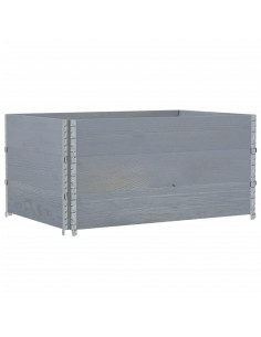 Fioriera da Giardino Grigia 120x80 cm Legno Massello di Pino