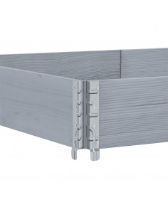 Fioriera da Giardino Grigia 150x100 cm Legno Massello di Pino