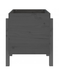 Fioriera da Giardino Grigia 62x50x57 cm Legno Massello di Pino
