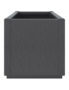 Fioriera da Giardino Grigio Scuro 80x36x35 cm in PP