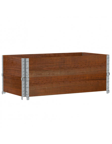Fioriera da Giardino Marrone 100x50 cm Legno Massello di Pino