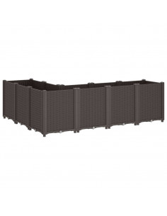 Fioriera da Giardino Marrone 160x120x53 cm in PP