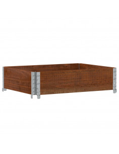 Fioriera da Giardino Marrone 80x60 cm Legno Massello di Pino