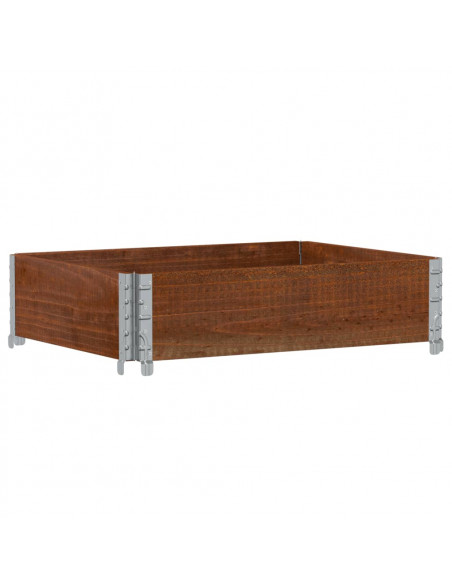 Fioriera da Giardino Marrone 80x60 cm Legno Massello di Pino