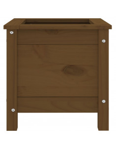 Fioriera da Giardino Miele 40x40x39 cm Legno Massello di Pino