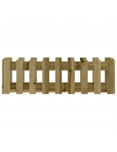Fioriera da Giardino Recinzione 100x30x30 cm in Pino Impregnato