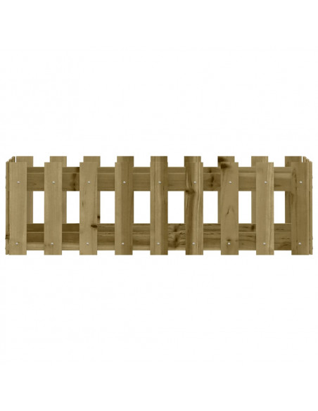 Fioriera da Giardino Recinzione 100x30x30 cm in Pino Impregnato