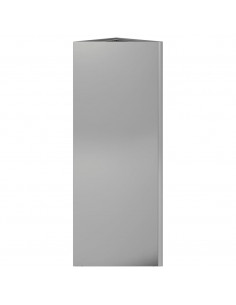 Fioriera da Giardino Triangolare 30x26x75 cm in Acciaio Zincato