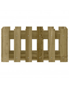 Fioriera Giardino a Recinzione 60x30x30 cm in Pino Impregnato
