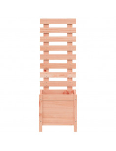 Fioriera Giardino con Rastrelliera 39x39,5x114cm Legno Douglas