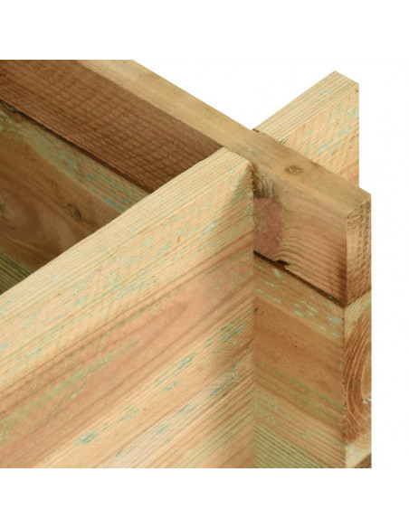 Fioriera Giardino Letto Vegetale Legno Pino Impregnato 40 cm