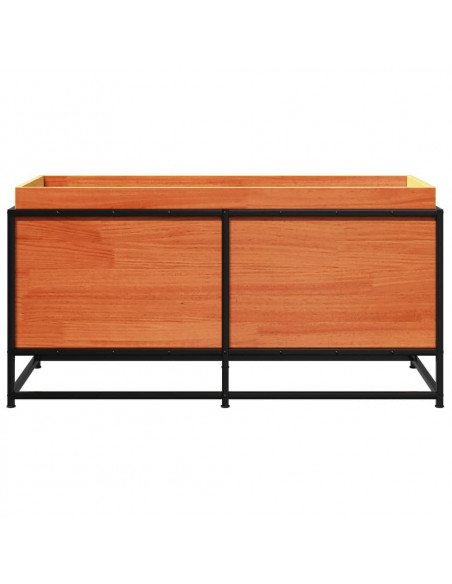 Fioriera Giardino Marrone Cera 100x40x50 cm Legno Massello Pino