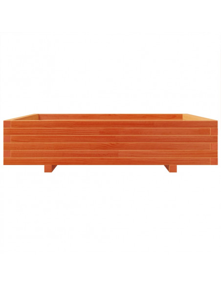 Fioriera Giardino Marrone Cera 110x110x26,5 cm in Legno di Pino