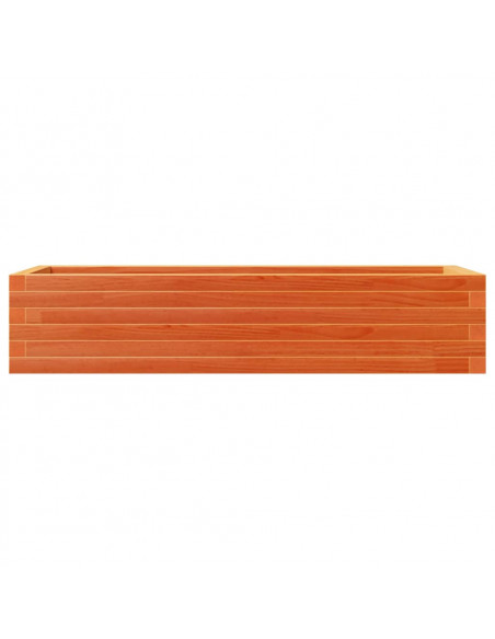 Fioriera Giardino Marrone Cera 110x40x23 cm Legno Massello Pino