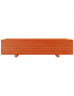 Fioriera Giardino Marrone Cera 110x40x26,5 cm in Legno di Pino