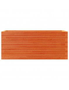 Fioriera Giardino Marrone Cera 110x40x46 cm Legno Massello Pino