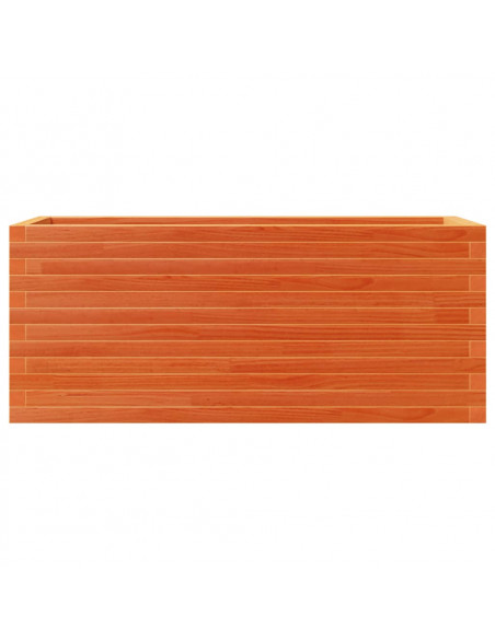 Fioriera Giardino Marrone Cera 110x40x46 cm Legno Massello Pino