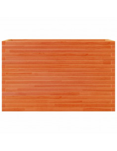 Fioriera Giardino Marrone Cera 110x40x68,5 Legno Massello Pino